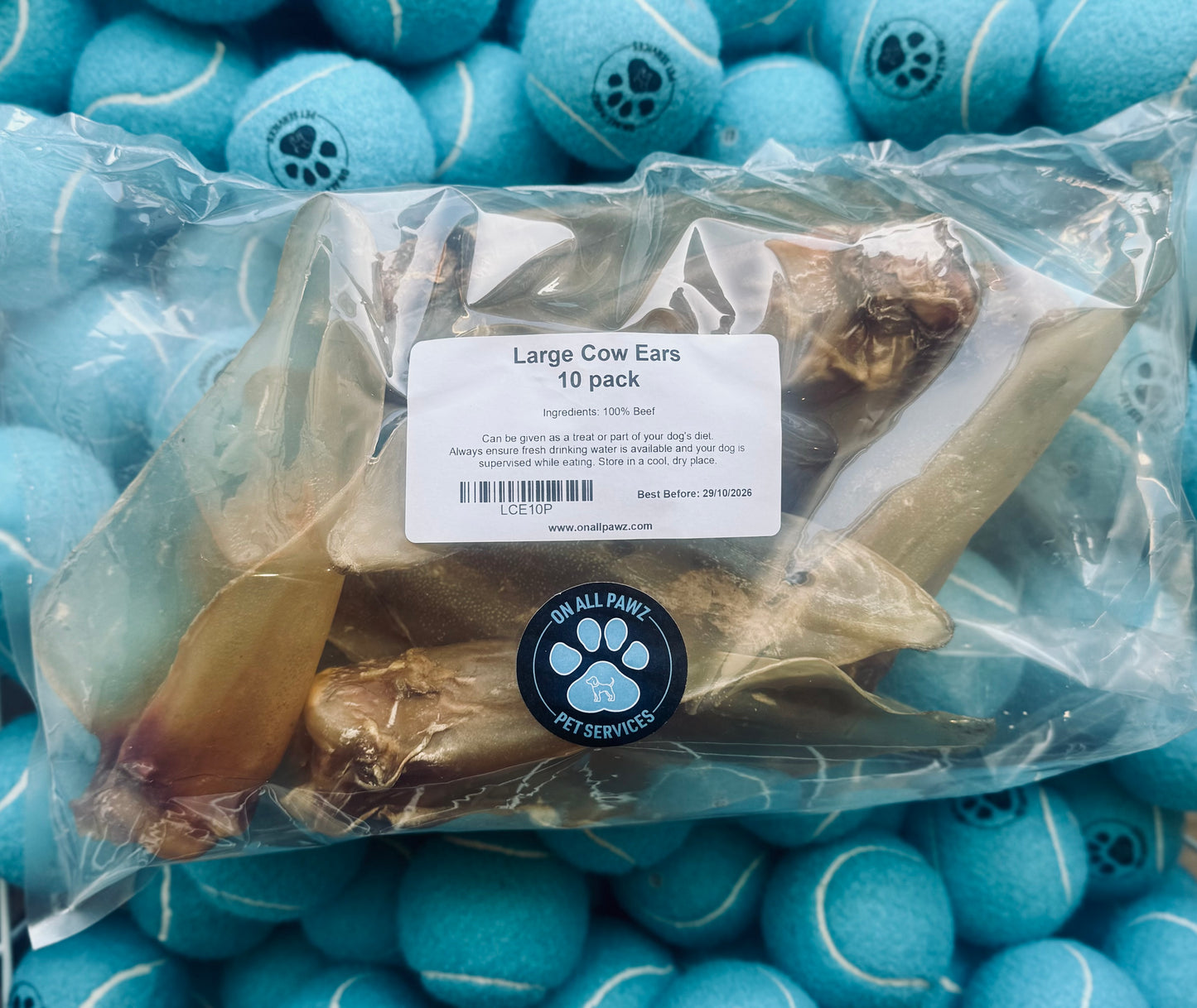 Large Cow Ears 10 pack