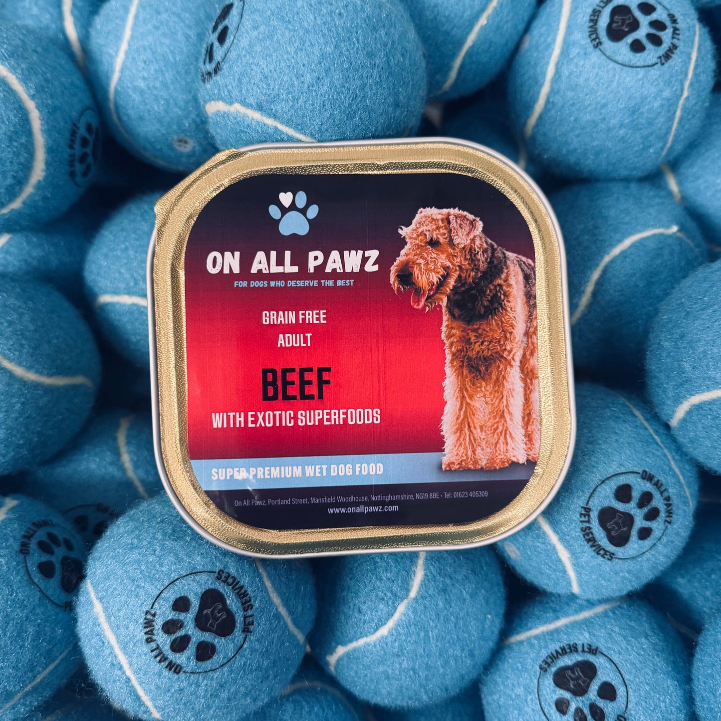 On All Pawz Wet Superfoods Beef