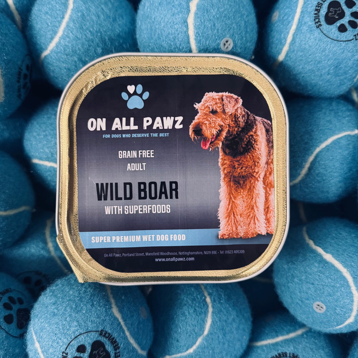 On All Pawz Wet Superfoods Wild Boar