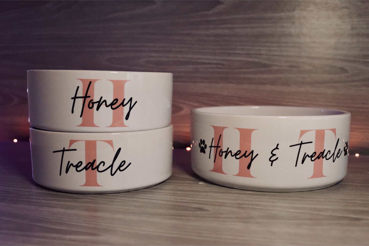 Personalised Ceramic Pet Bowl | Custom Dog & Cat Feeding Dish | Food & Water Bowl