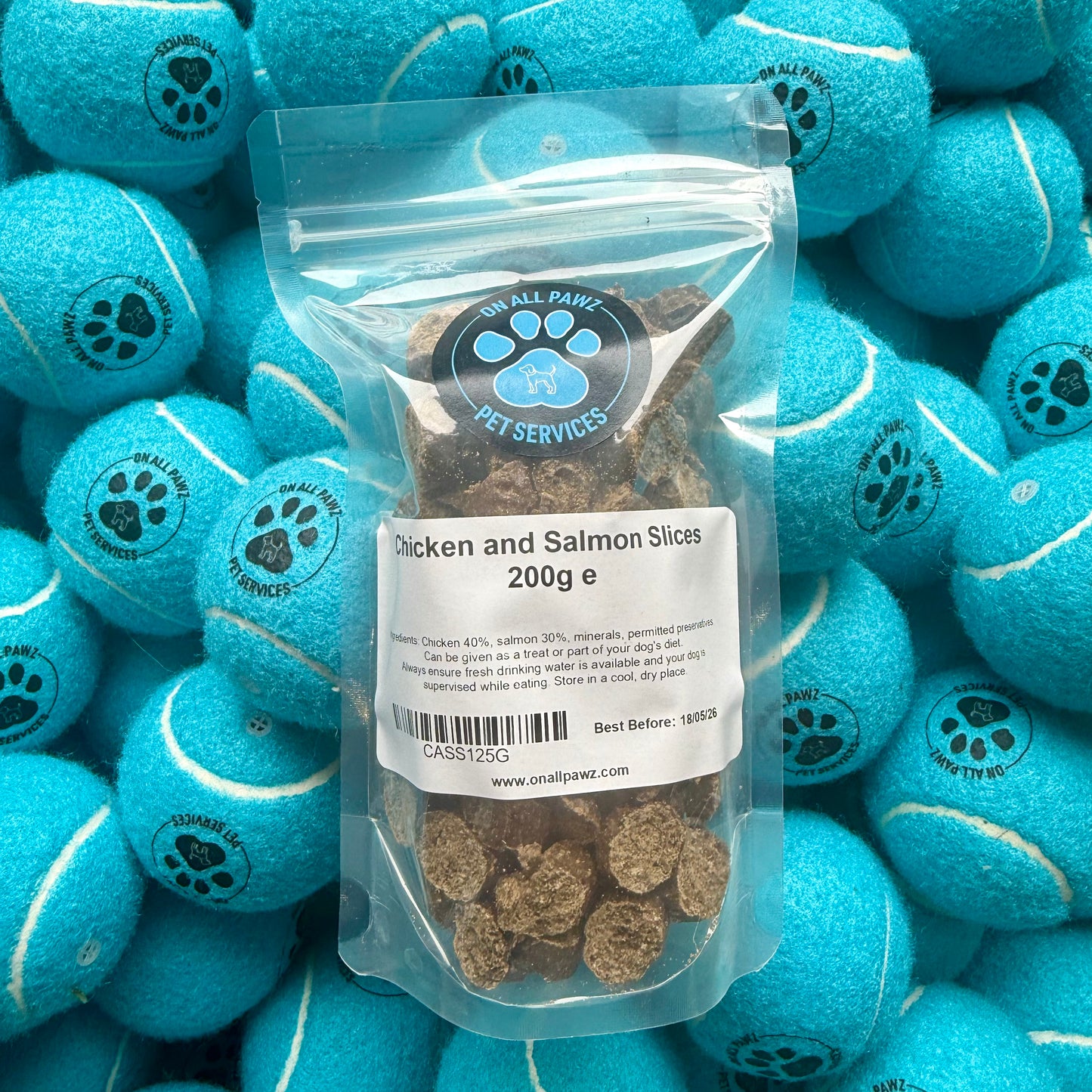Gourmet Slices Dog Treats | Healthy Chopped Sausage Training Rewards – Grain-Free