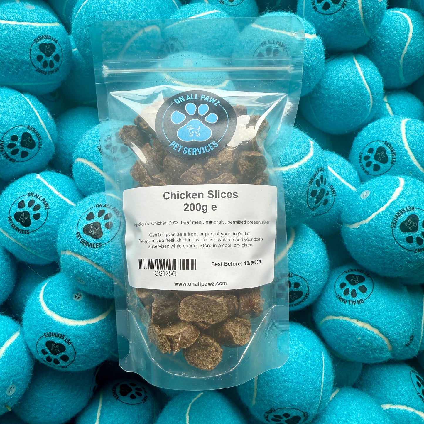 Gourmet Slices Dog Treats | Healthy Chopped Sausage Training Rewards – Grain-Free