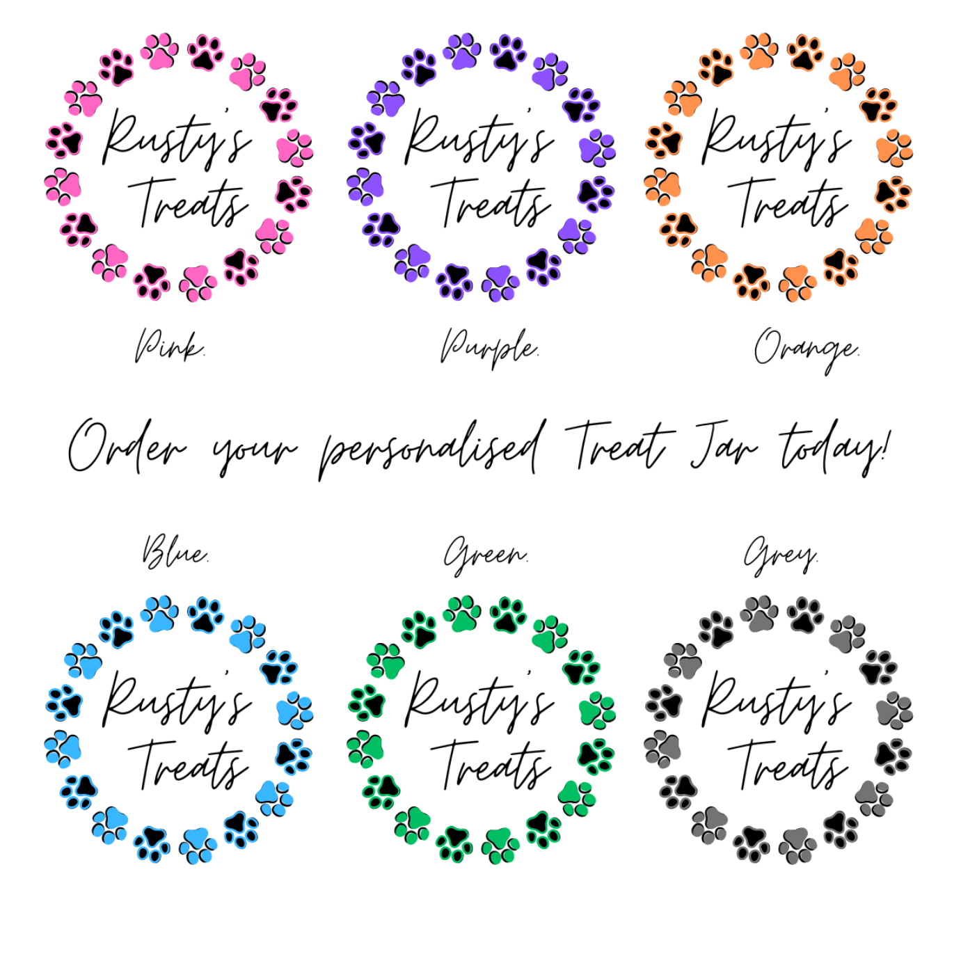 Personalised Ceramic Jars | Custom Airtight Pet Treat Storage – On All Pawz