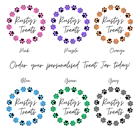 Personalised Ceramic Jars | Custom Airtight Pet Treat Storage – On All Pawz