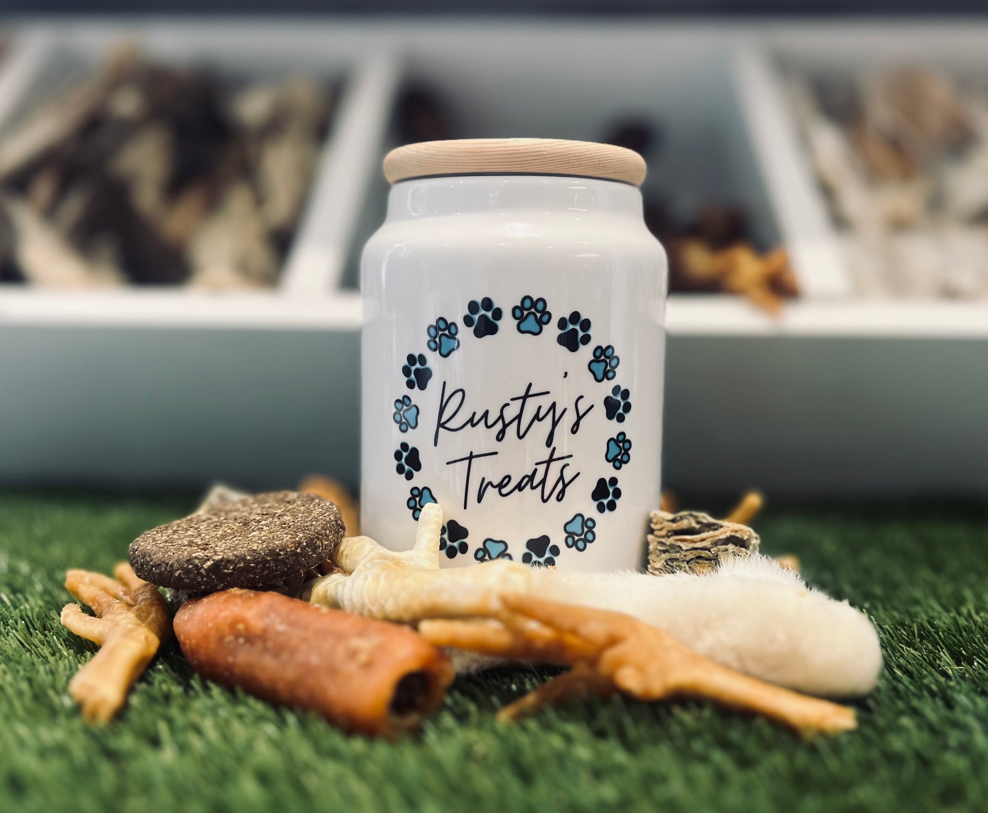 Personalised Ceramic Jars Custom Airtight Pet Treat Storage On All Pawz