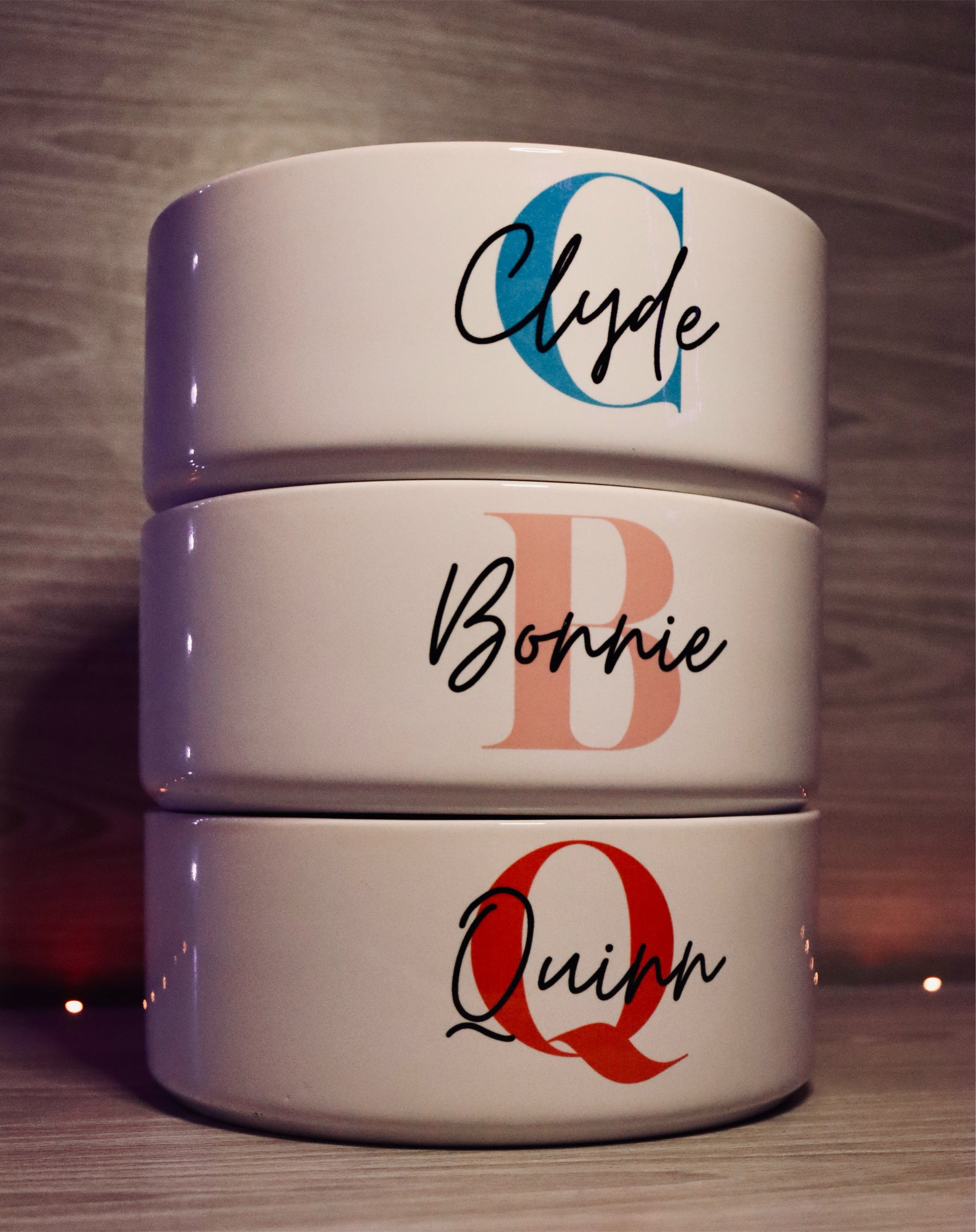 Personalised Ceramic Pet Bowl Custom Dog & Cat Feeding Dish Food & Water Bowl