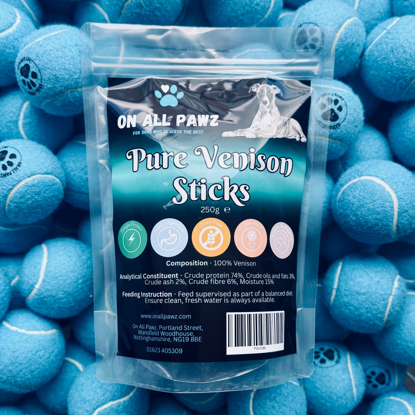 Gourmet Turkey Sticks for Dogs 250g | Healthy & Hypoallergenic Training Treats