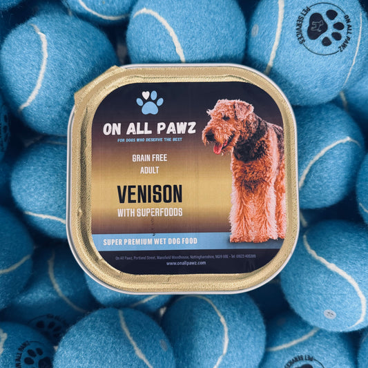 On All Pawz Wet Superfoods Venison