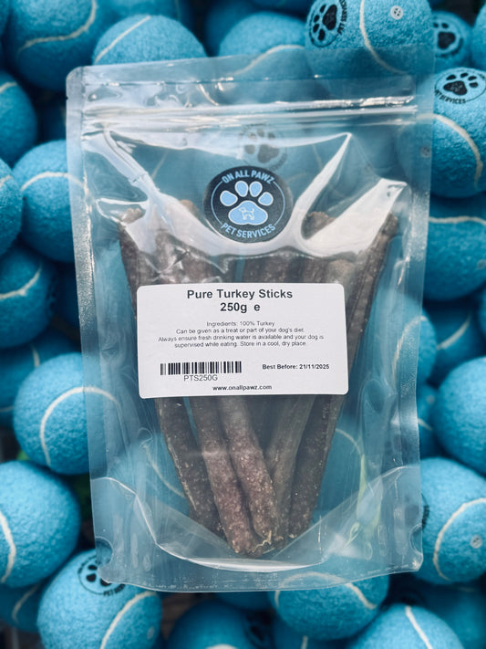 Pure Turkey Sticks 250g