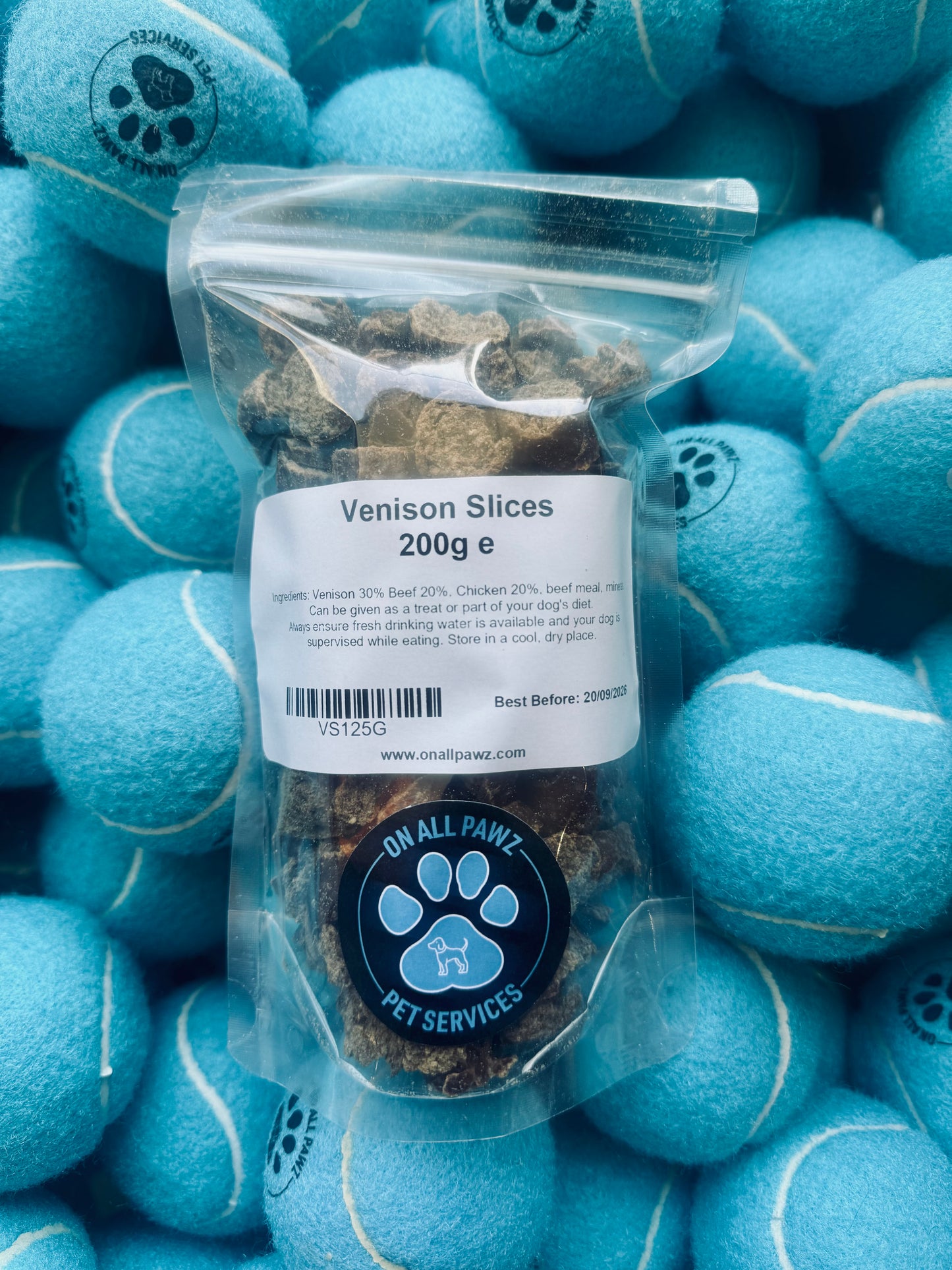 Gourmet Slices Dog Treats | Healthy Chopped Sausage Training Rewards – Grain-Free