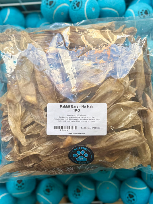 Rabbit Ears No Hair 1kg