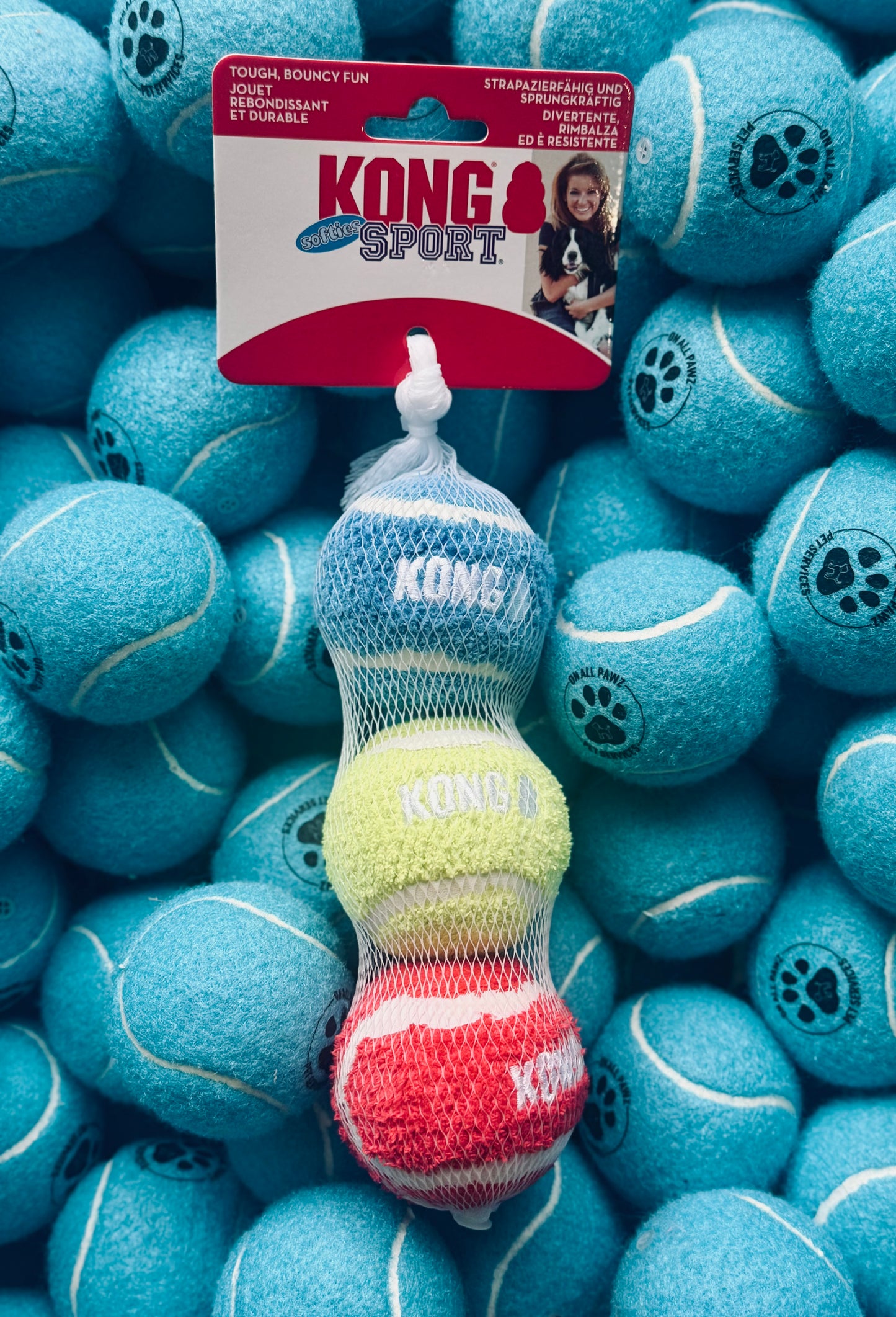 KONG Sport Softies Balls Medium 3 Pack