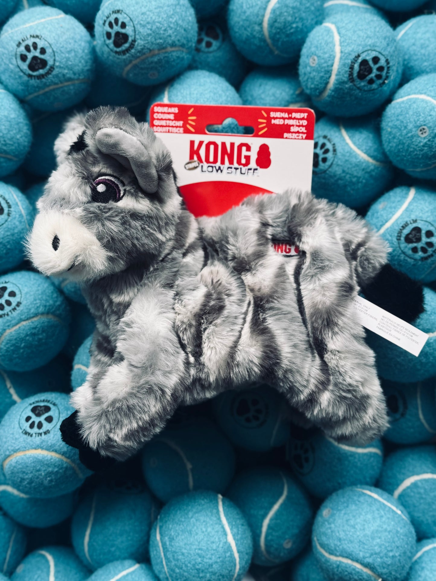 Kong Low Stuff Stripes Donkey