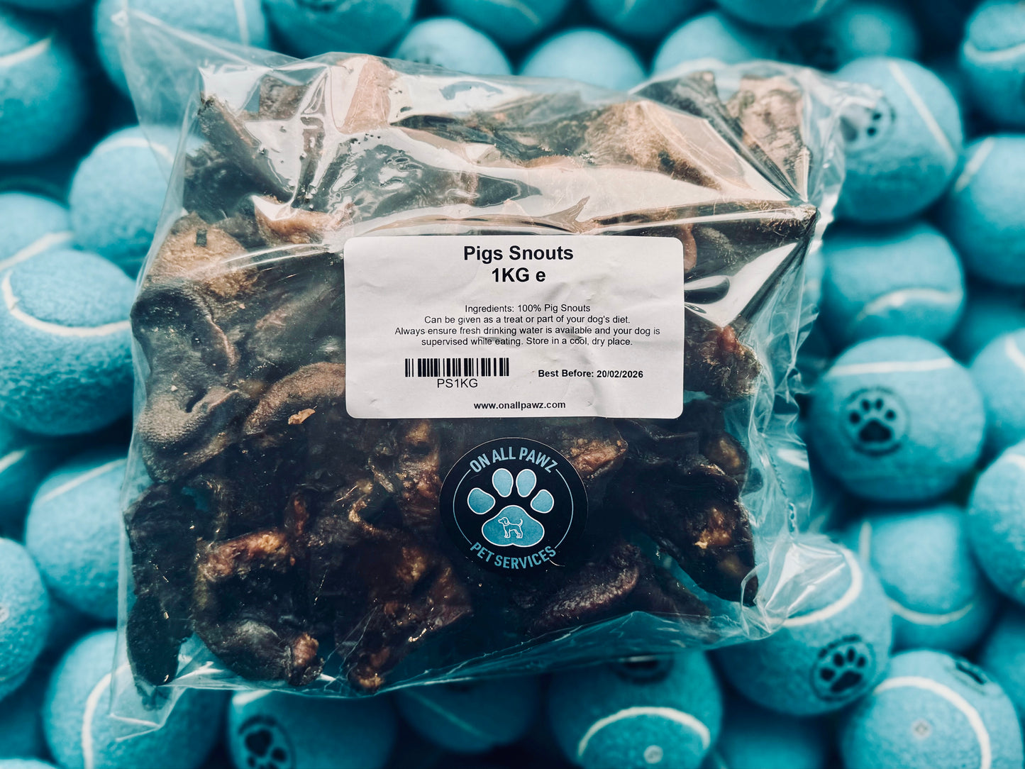 Pig Snouts Dog Chews 250g | Natural Pork Treats for Dogs