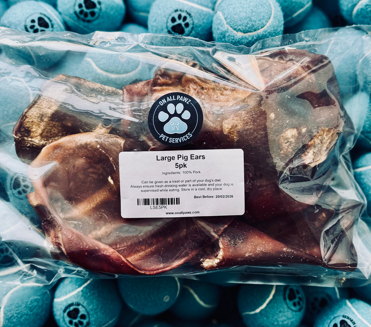 Large Pig Ear for Dogs | Natural Pork Dog Chew
