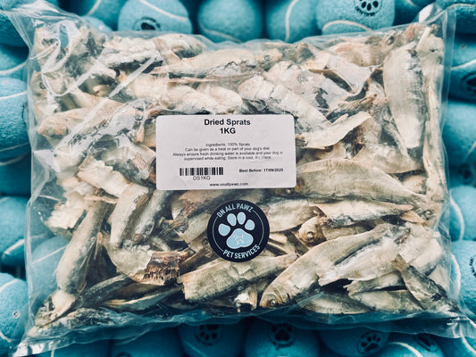 Dried Sprats Dog Treats 200g | 100% Natural Fish, Omega-3 Rich Chews