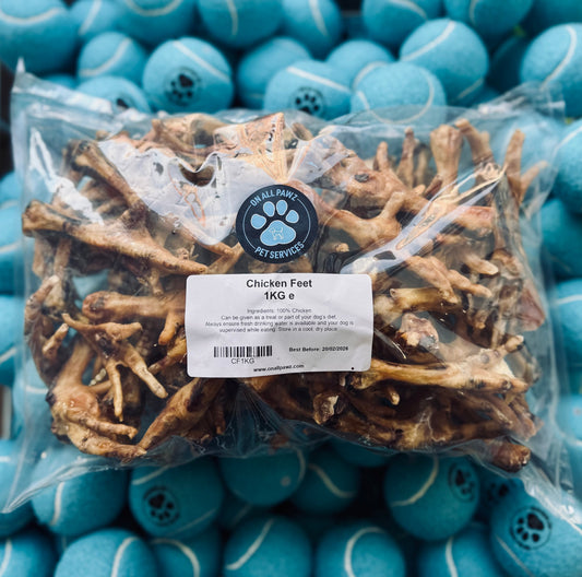 Chicken Feet 250G - Natural Crunchy Chews | High in Glucosamine & Chondroitin