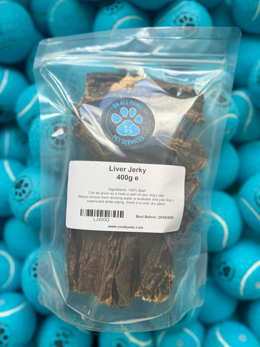 Liver Jerky Dog Treats 100% Natural Training Snacks