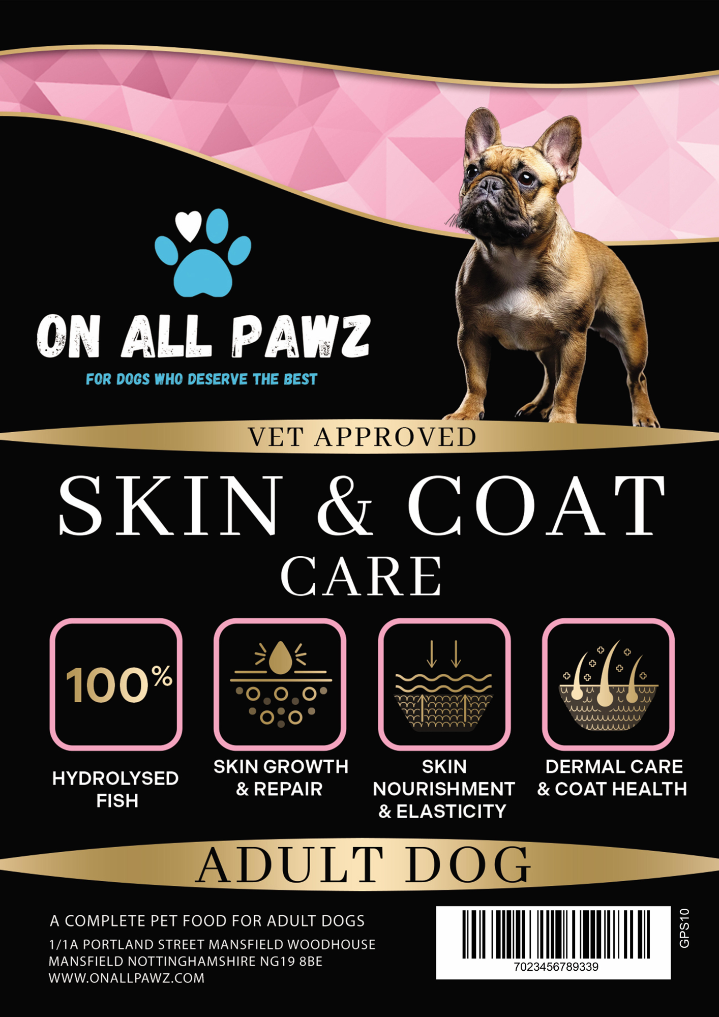 Browse our range of grain-free dog food made for sensitive stomachs. Natural ingredients with no wheat, maize, or soya.